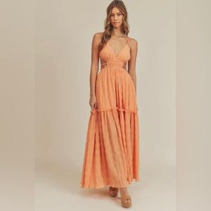 NEW Style Trolley Isidore Cutout Maxi Dress, Large 6-8